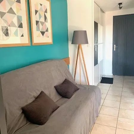 Rce Les Coraux, Cosy T1, Situe A 7' A Pied De La Et Du Centre, Clim, Wifi, Parking Prive, Piscines Canet-en-Roussillon